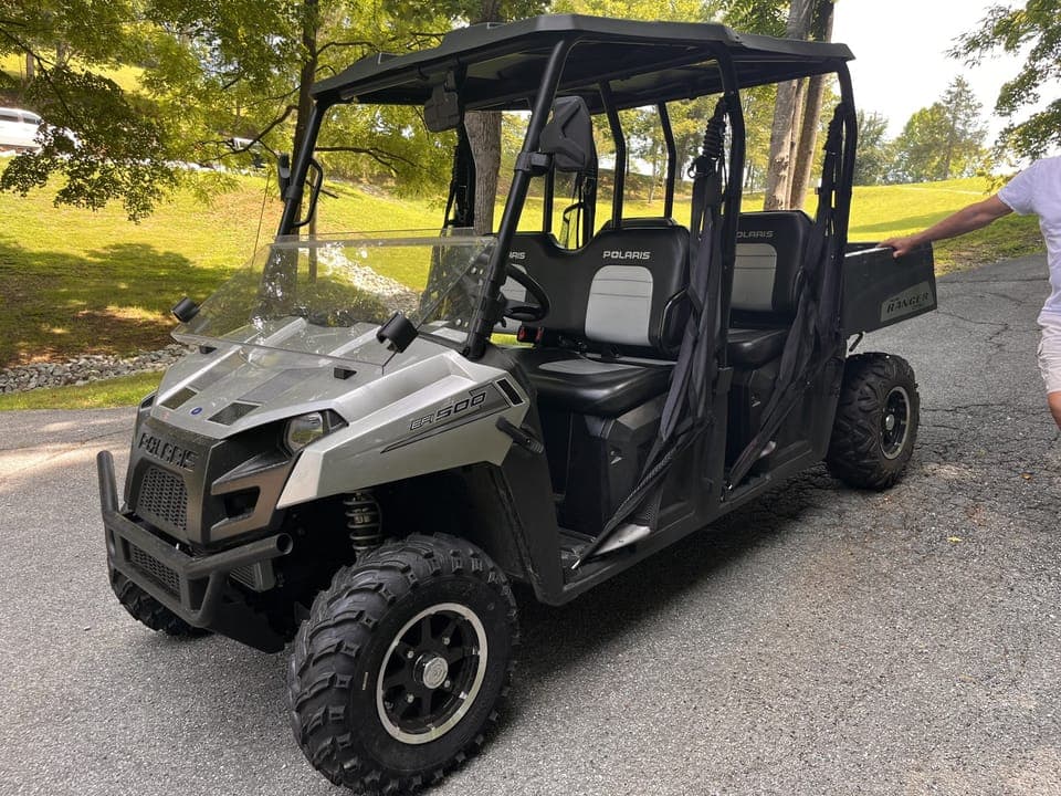 Onsite Side-by-side (UTV) for use on property to get to the dock and back.