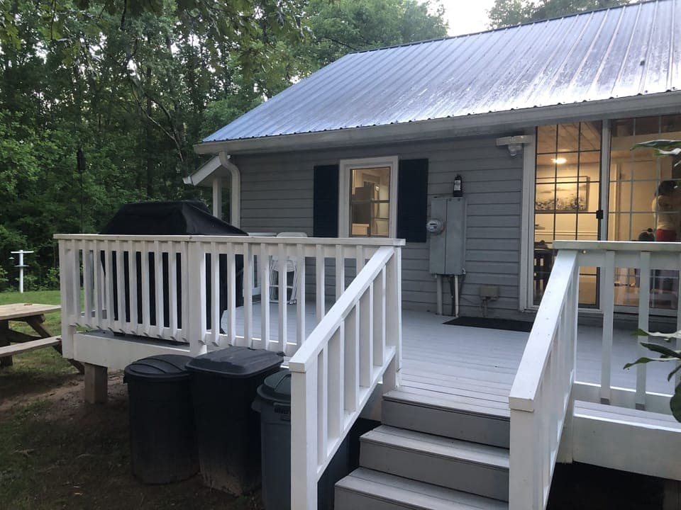 Back Porch with Grill.
