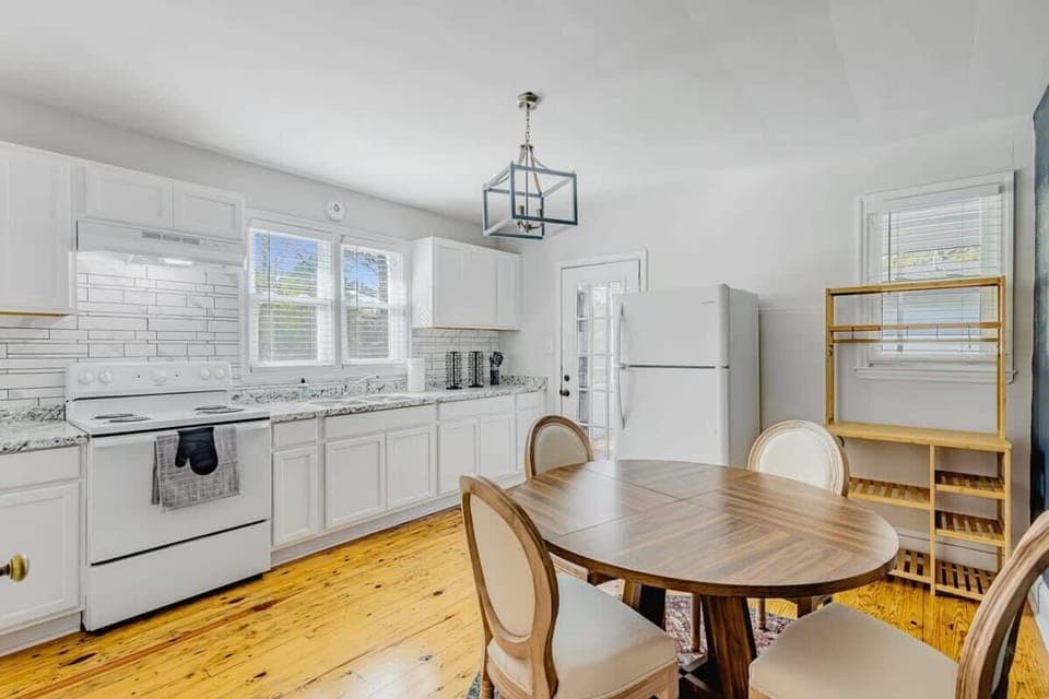 A well-appointed kitchen with modern appliances, ample counter space, and everything you need to prepare and enjoy meals during your stay.