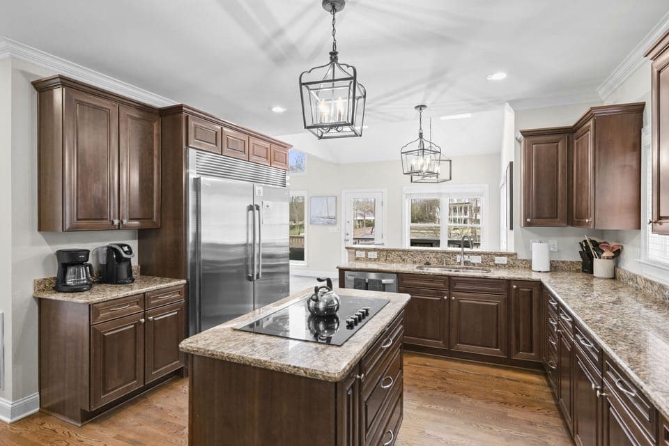 Fully stocked kitchen with plenty of counter space for entertaining family and friends!
