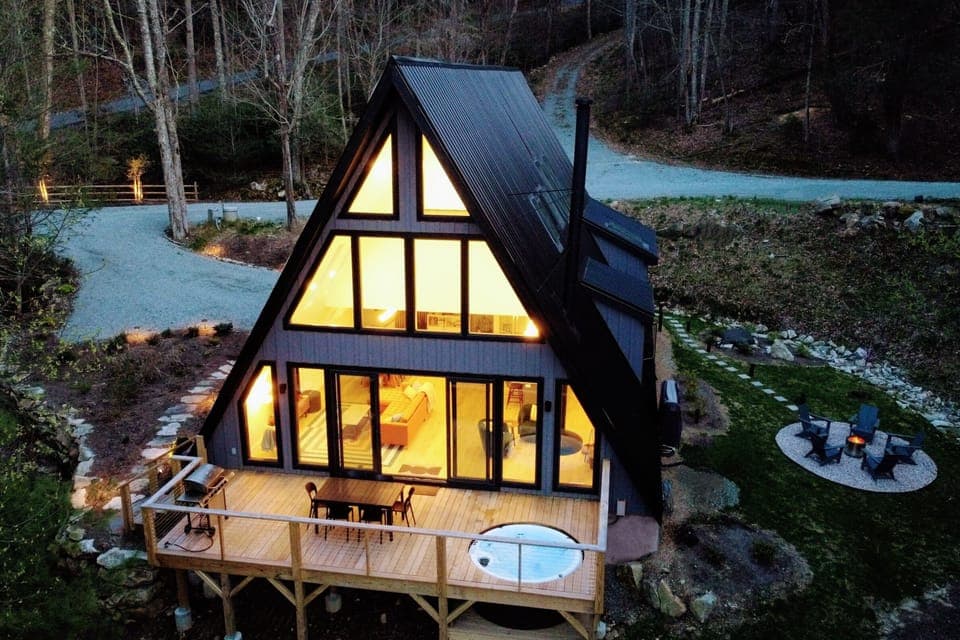 Modern A-Frame | 3BR | 2BA | 1,912 Sq Ft
