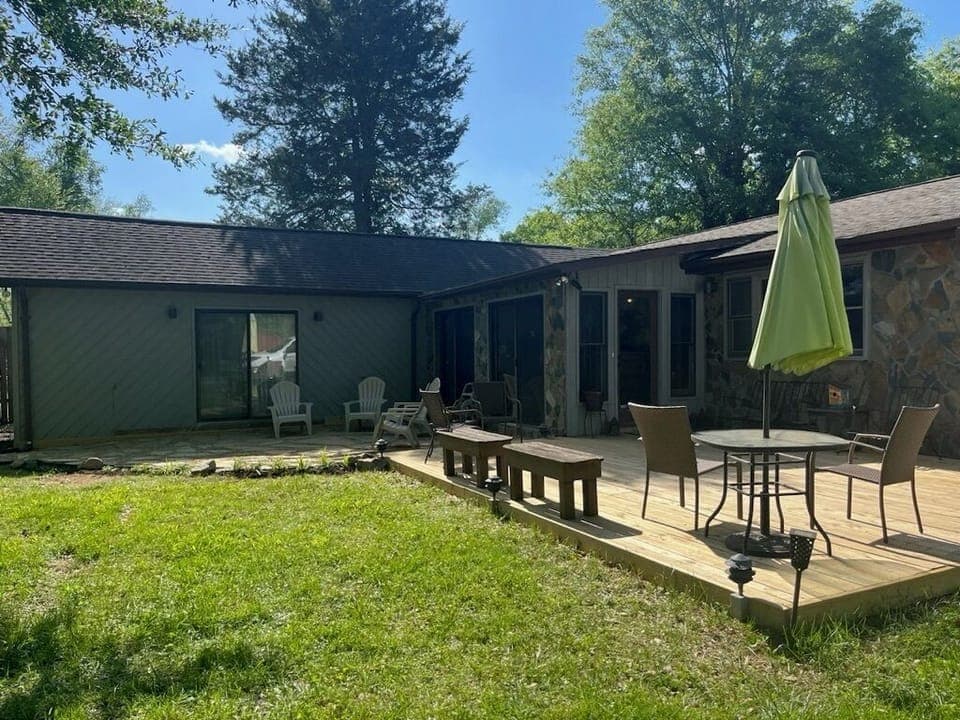 Deck and patio