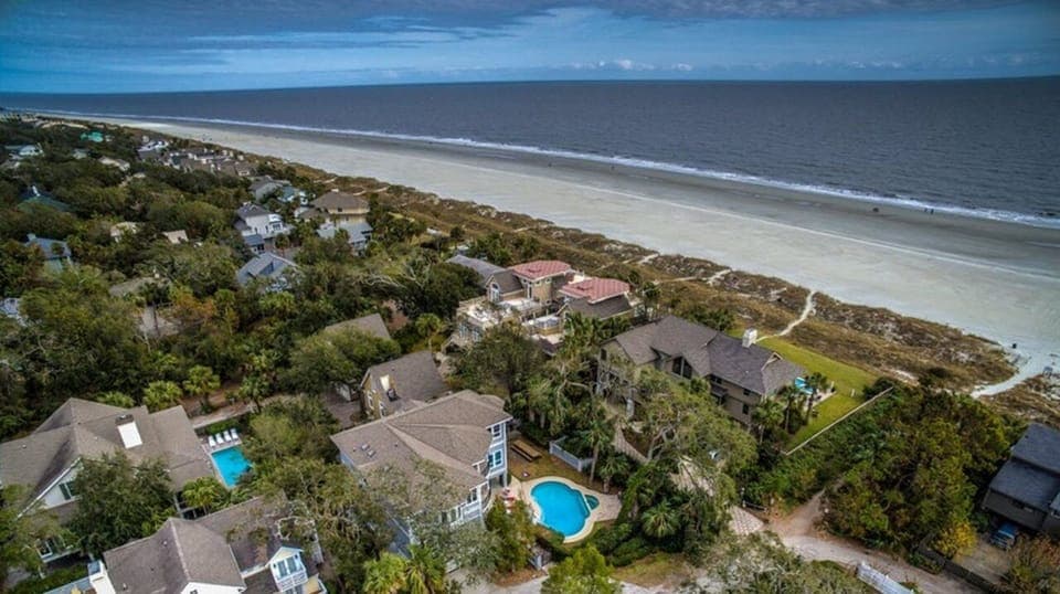 Aerial View - only steps away from the ocean