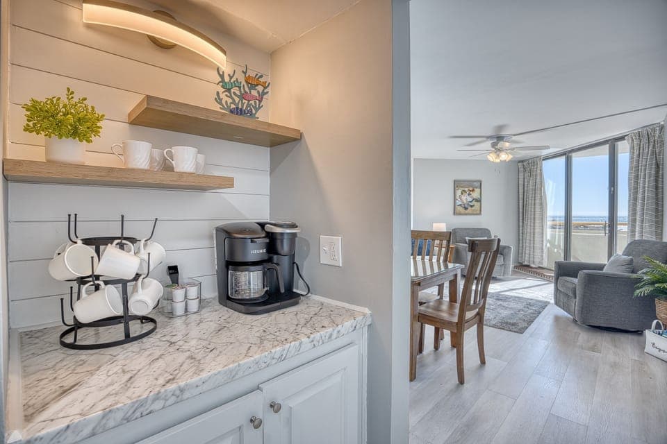 Coffee Bar in Kitchen 