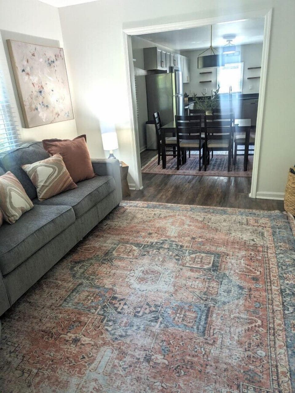 Home when you walk in the front door