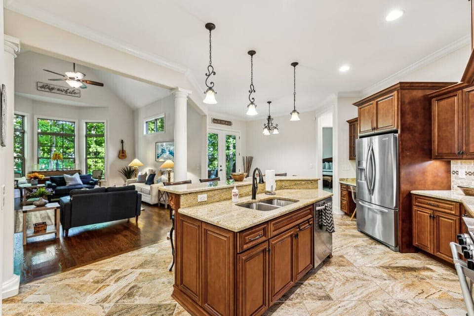 open floor plan