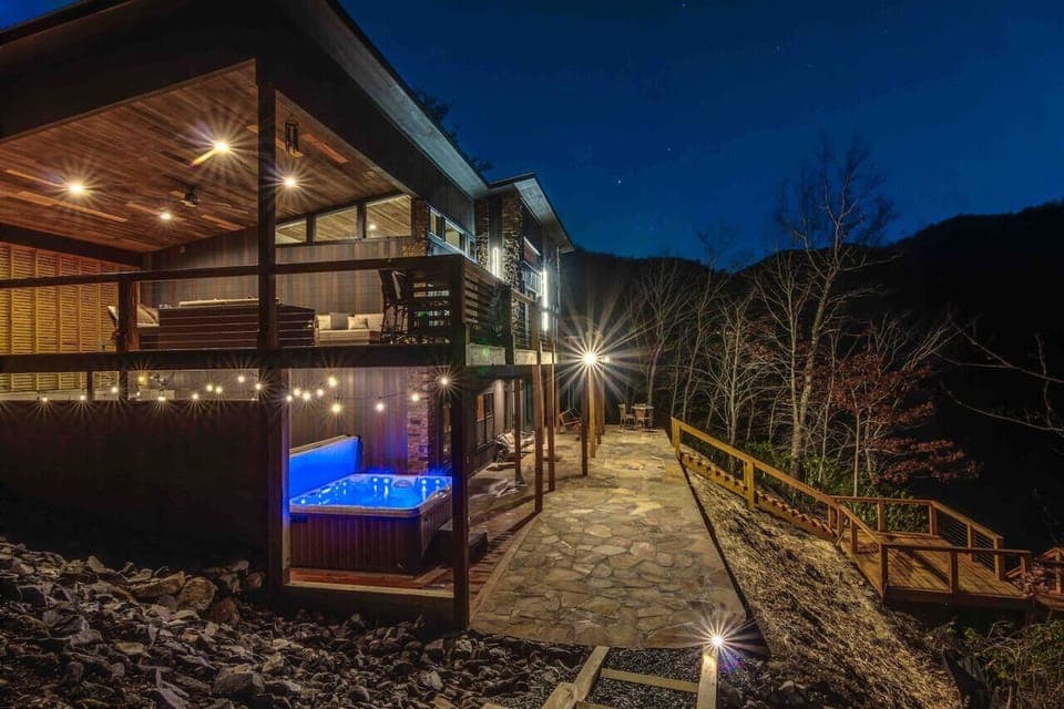 Luxurious outdoor living space to entertain guests and family