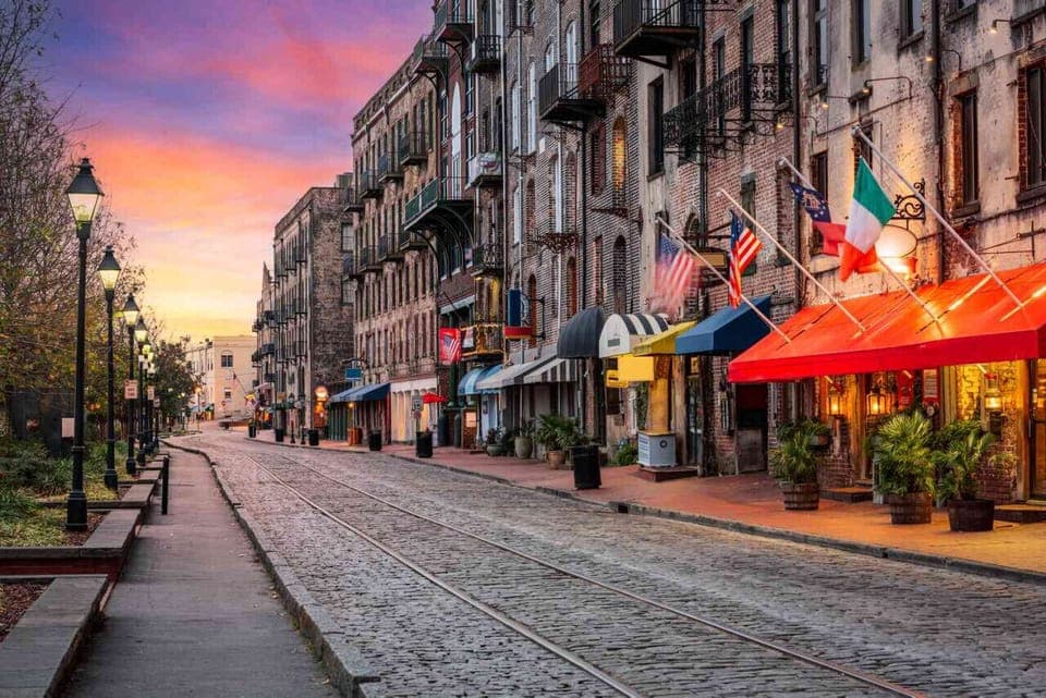 Downtown Savannah: A historical blend of southern charm and modern vibrancy, where cobblestones streets meet bustling city life. Just a 10-minute drive!!