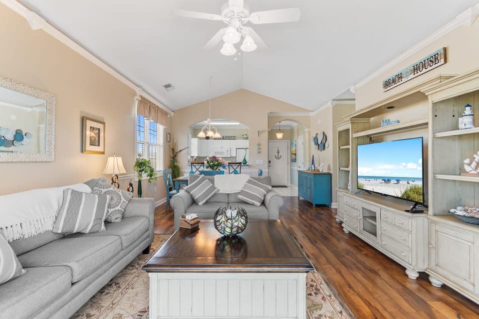 Welcome to our serene getaway in the Barefoot Resort Community.