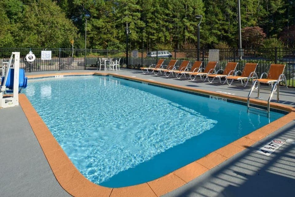 Seasonal outdoor pool