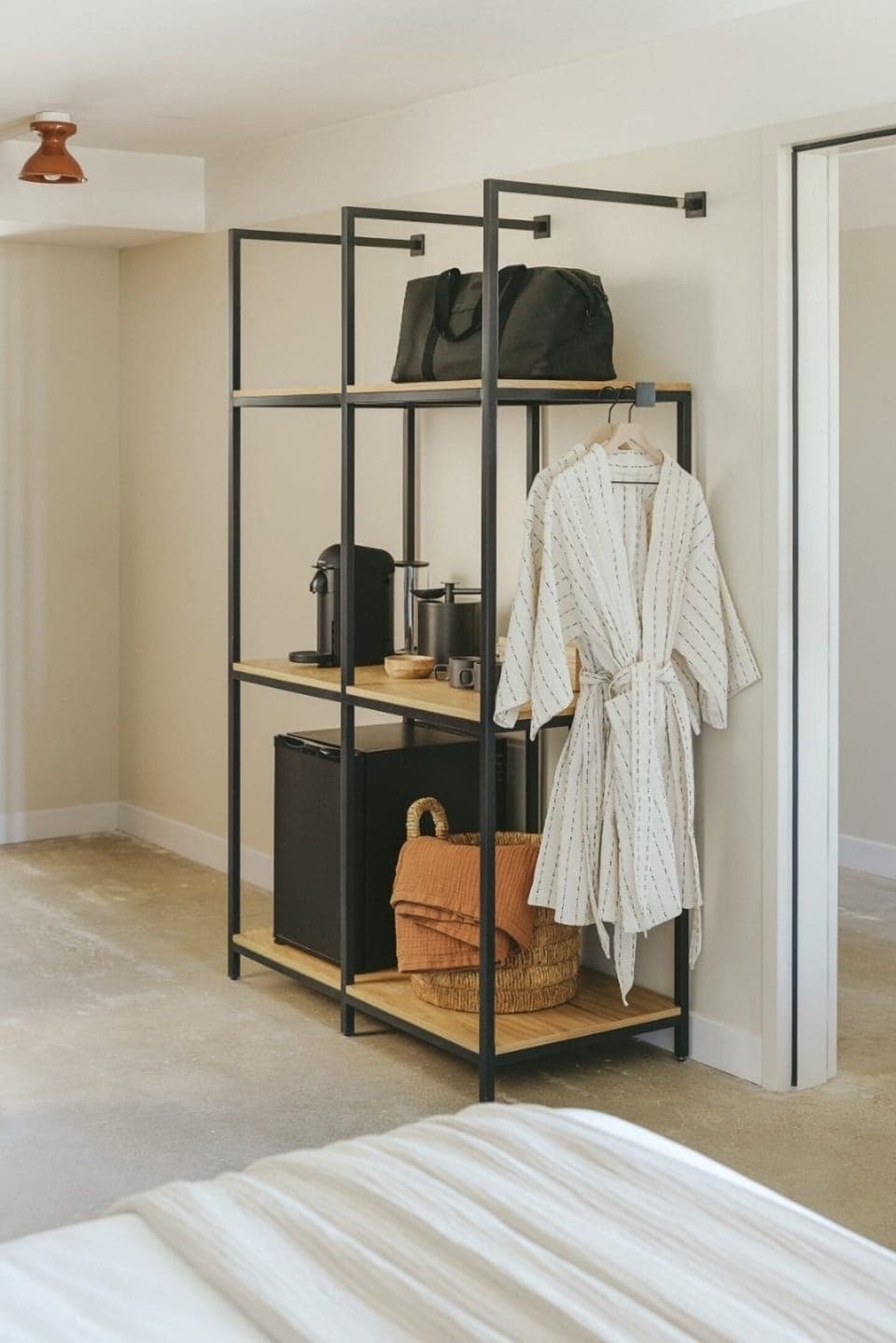 Settle in quickly with open storage and easy unpacking.