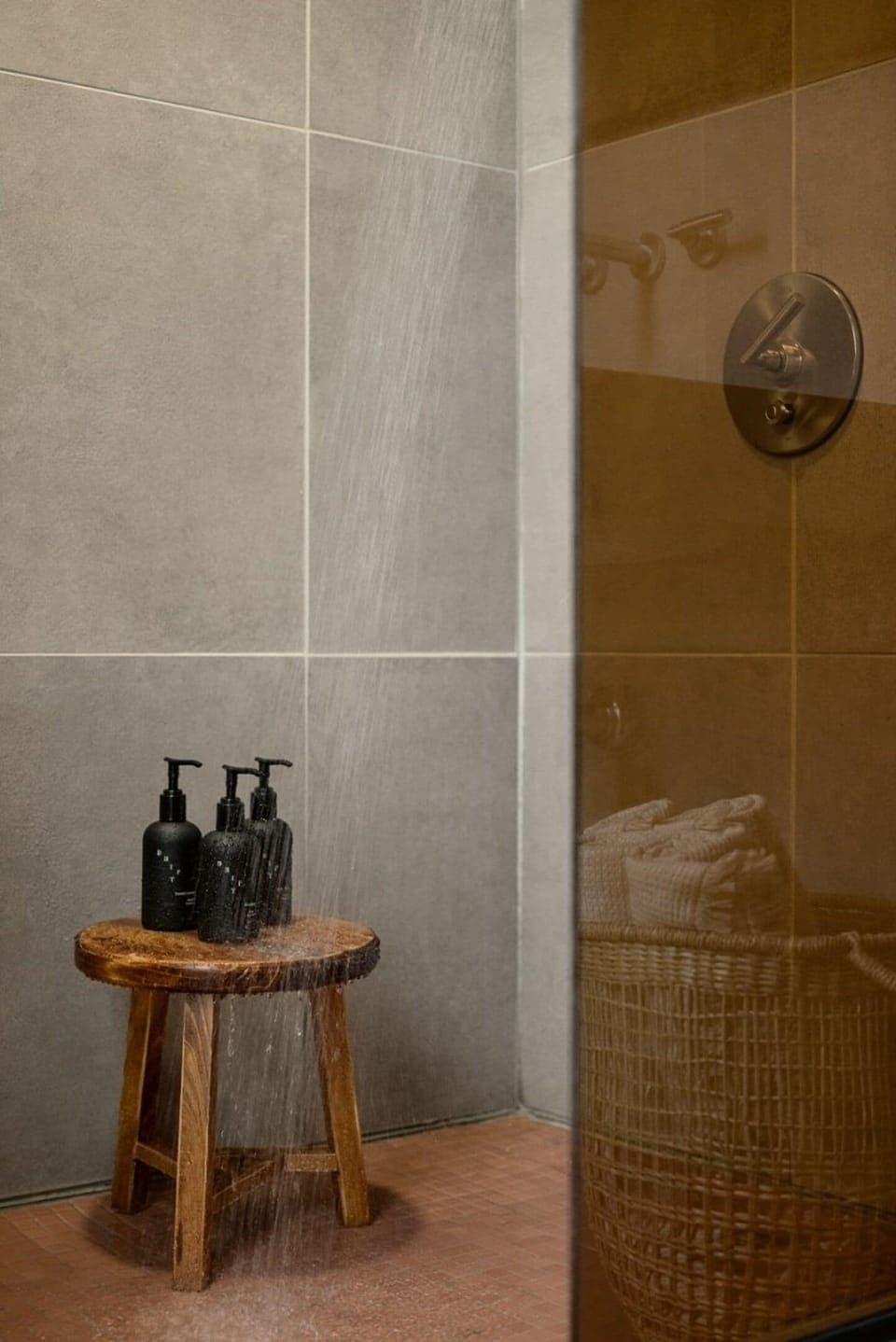 Rinse off under a relaxing shower with luxe bath essentials.