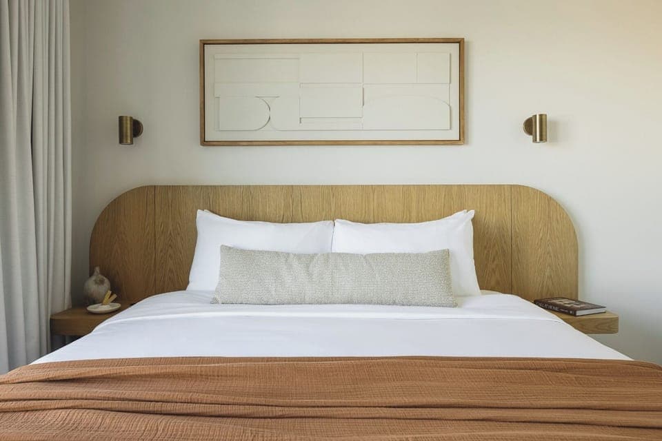 Sink into crisp linens for a perfectly quiet night’s sleep.