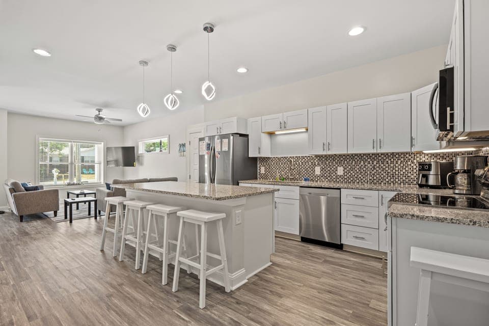 The family chef will love this updated kitchen complete with a huge workspace.