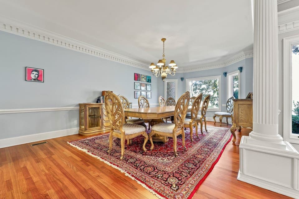 Dining space is music-themed to appeal to a wide variety of music tastes.