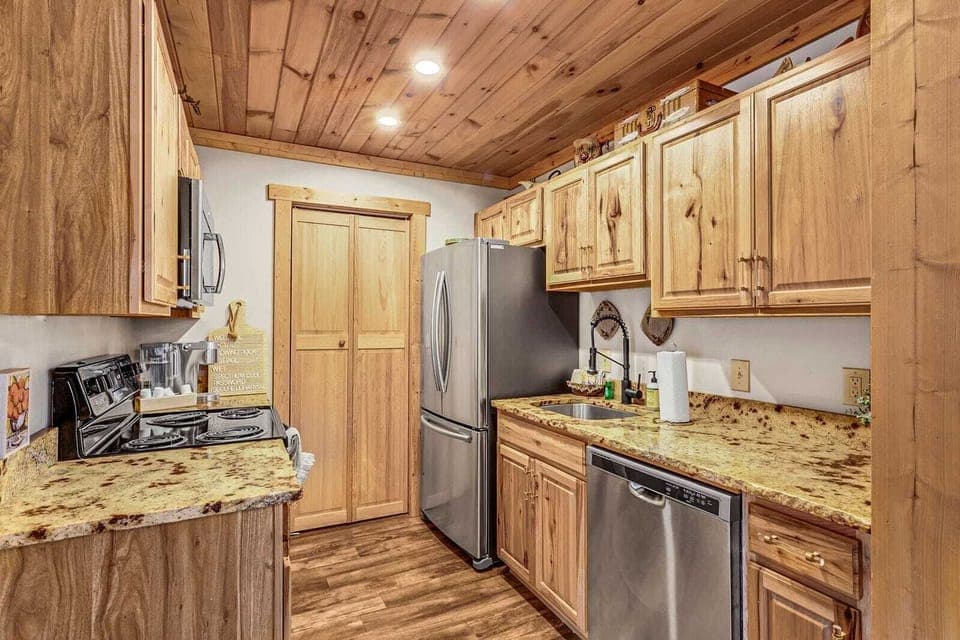 Kitchen with Granite Counters and Stainless Appliances
