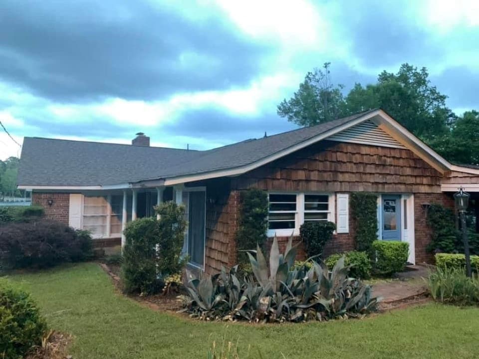 View from driveway
