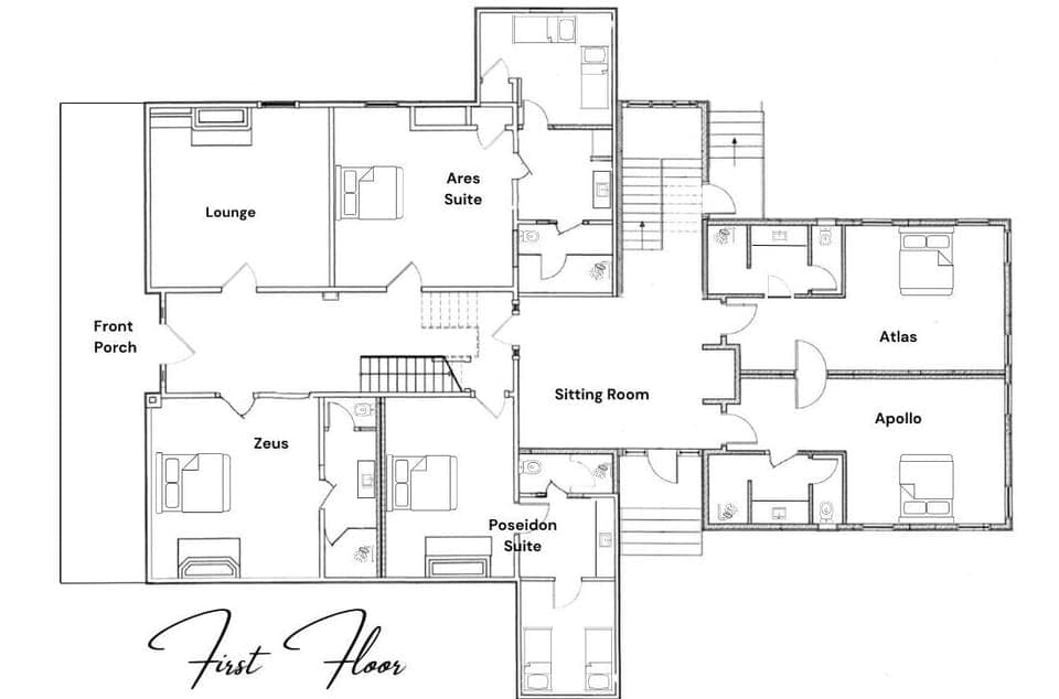 First floor of The Athenian
