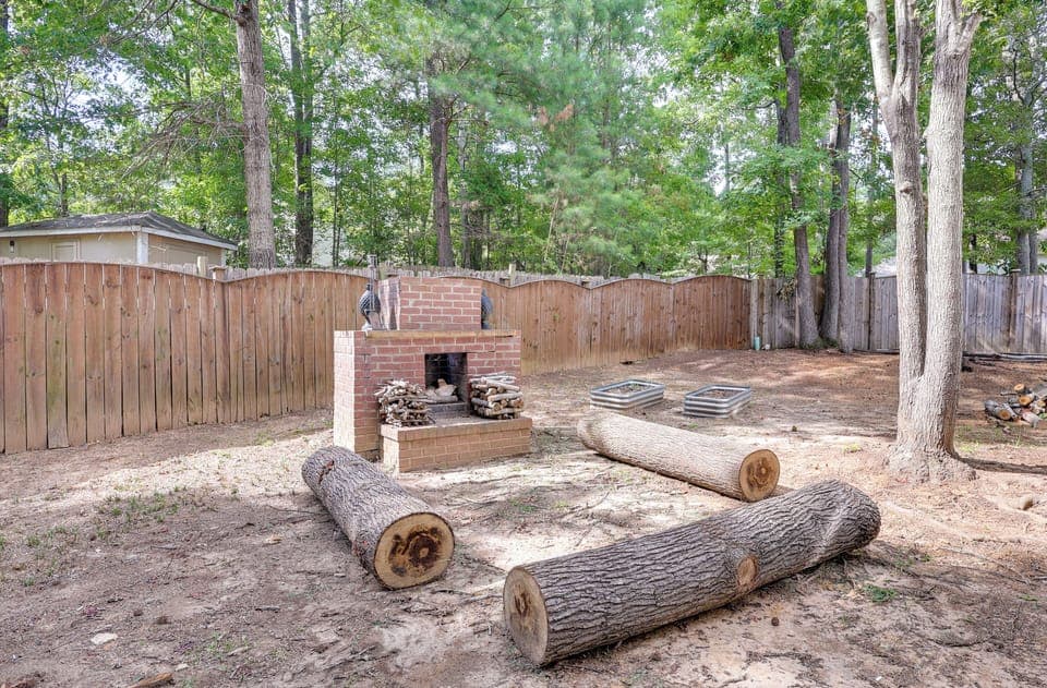 Outside Fireplace