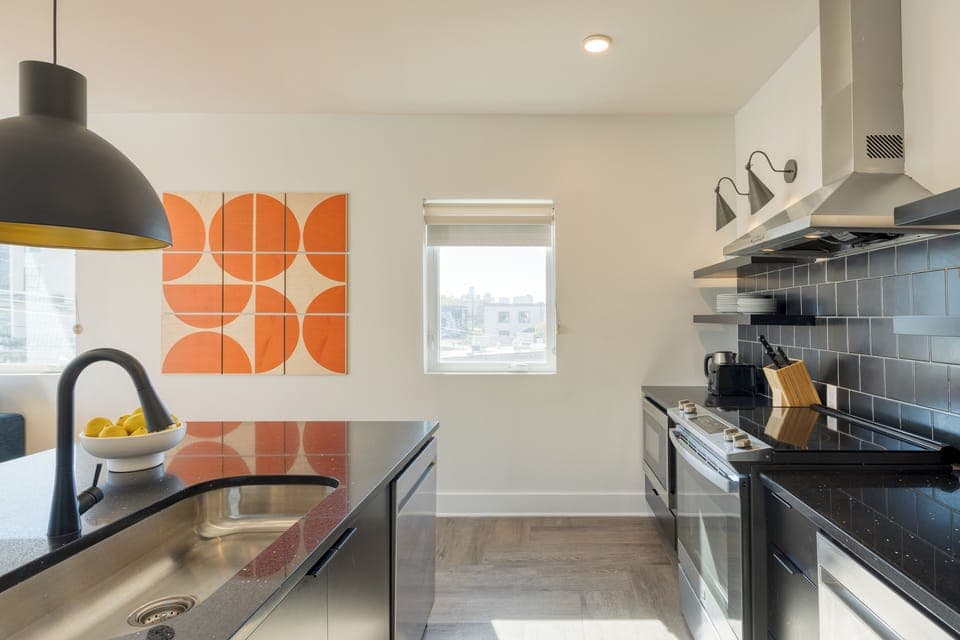 Spacious kitchen ready to take on your culinary adventures.