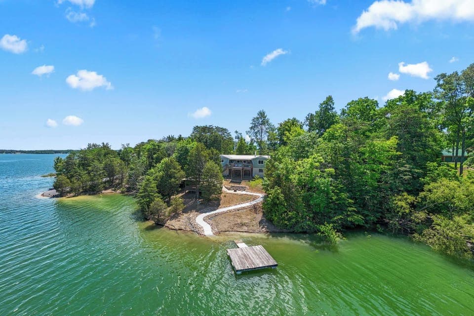 Walk to the lake in front of the house!