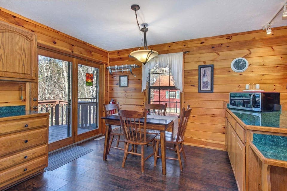Dining table with seating for 4