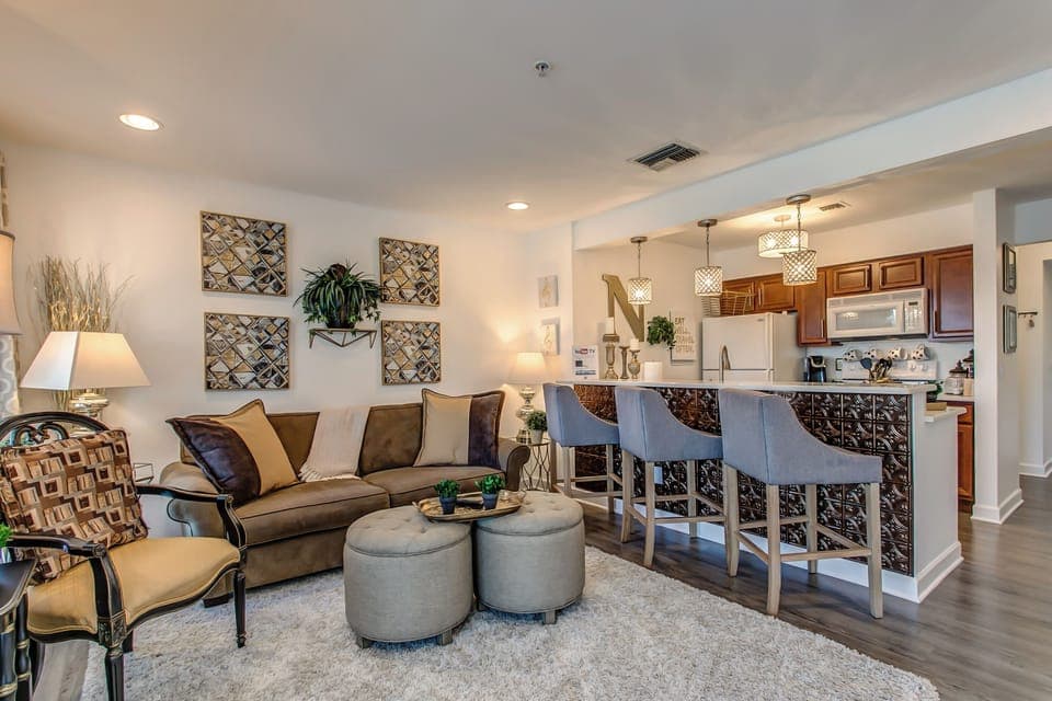 Open living room