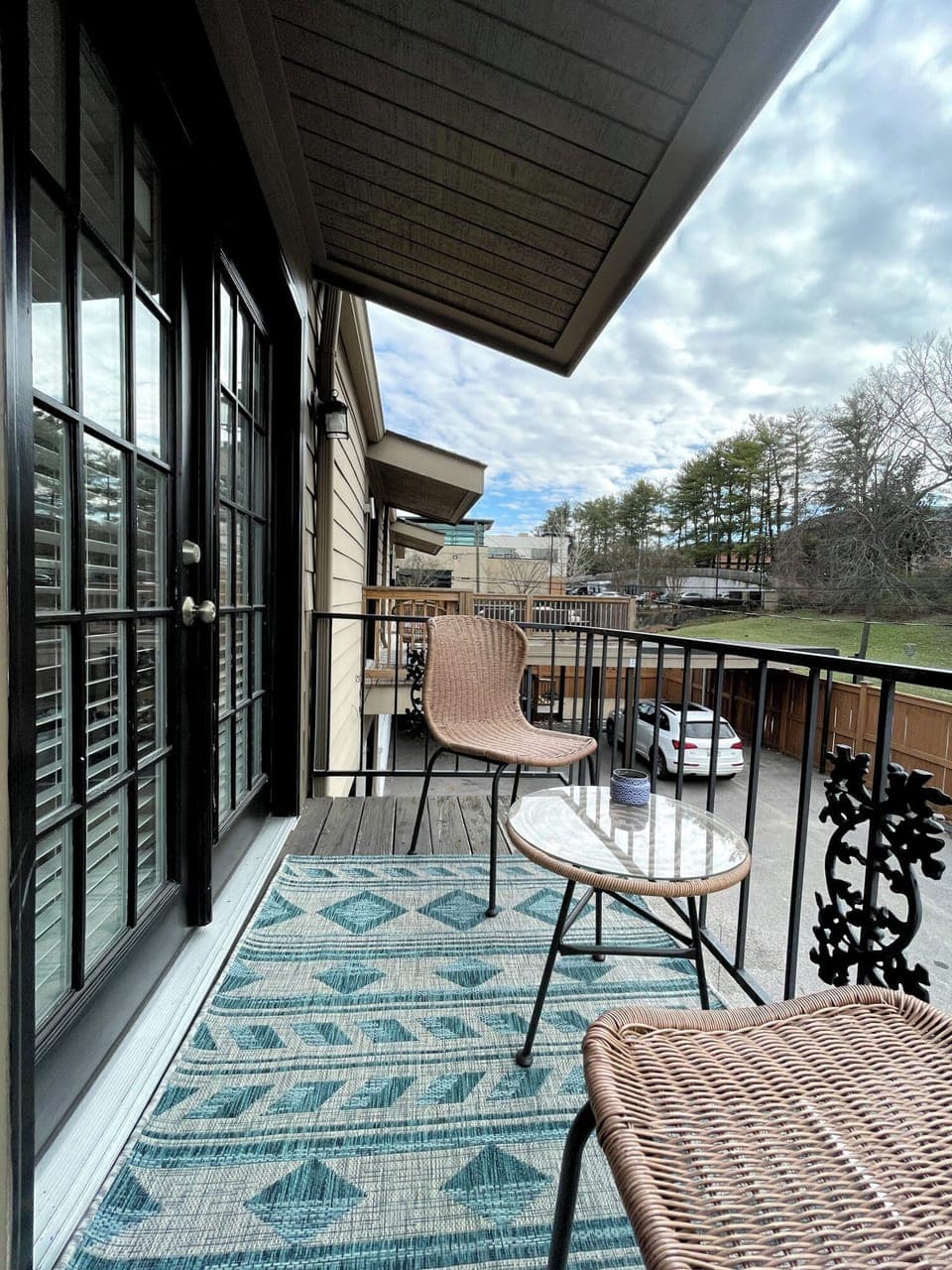Balcony off of bedroom 1
