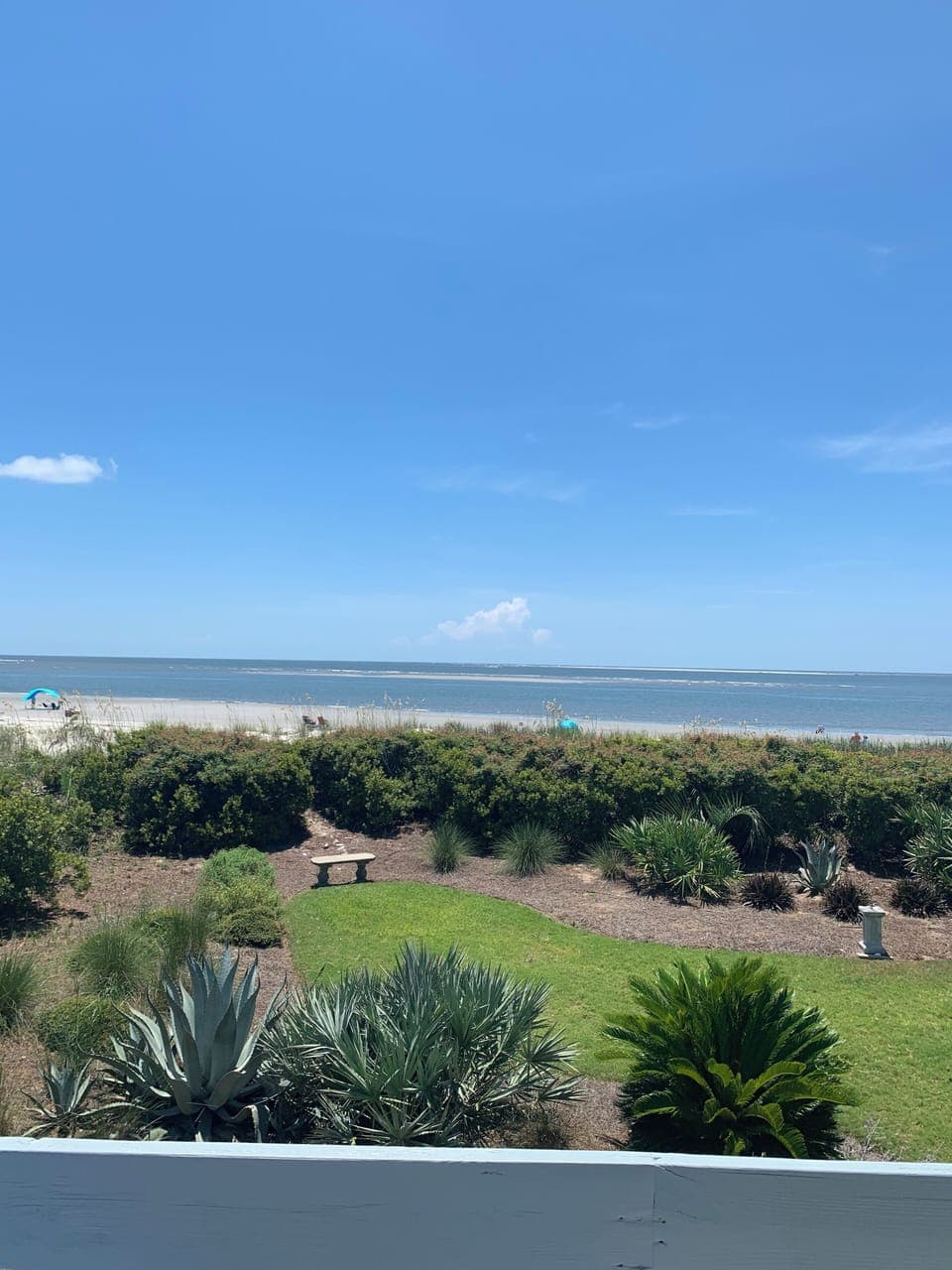 the only view that changes from the deck is the level of the tide

