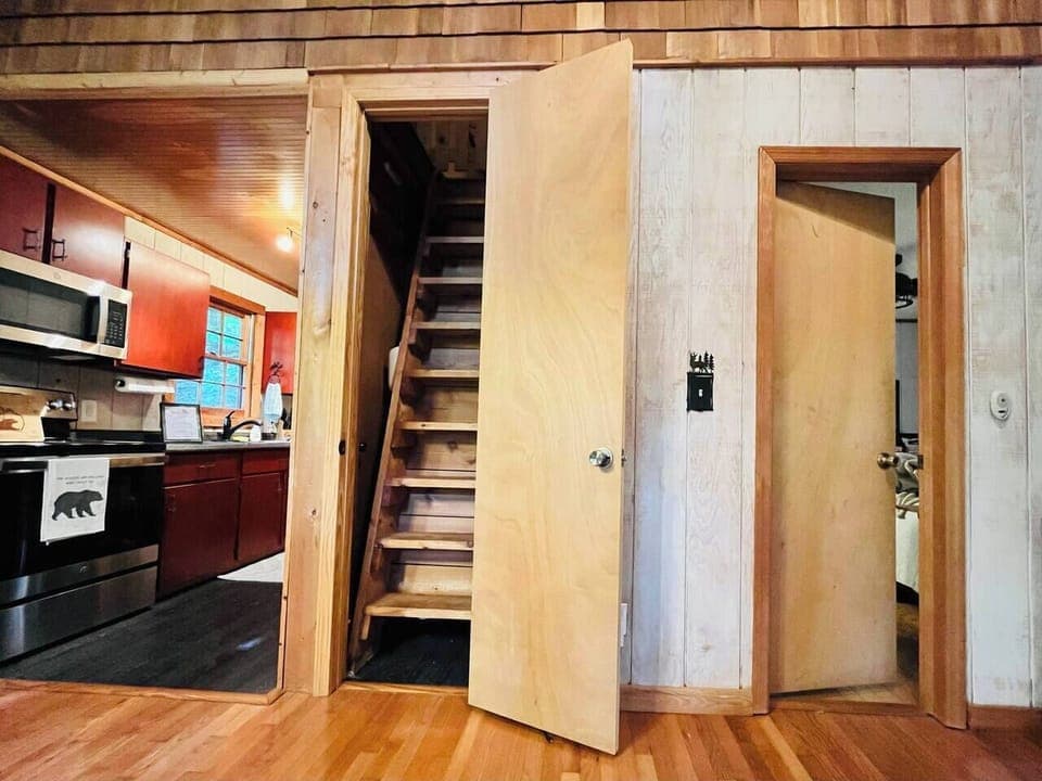 Ladder Stairs leading to Loft