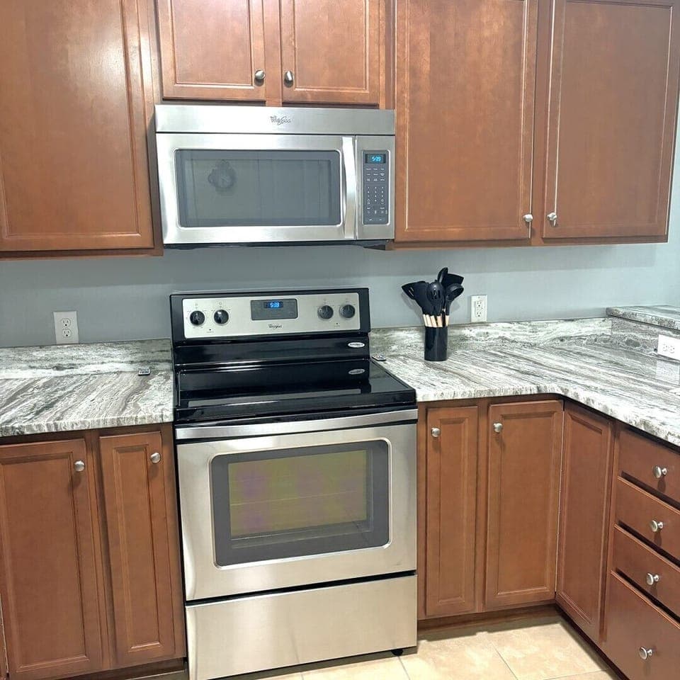 Beautiful Countertops and Updated Appliances