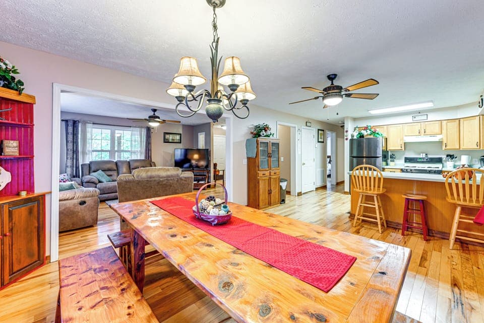 Dining Area | 2-Story Home | Open Floor Plan | Central A/C & Heating