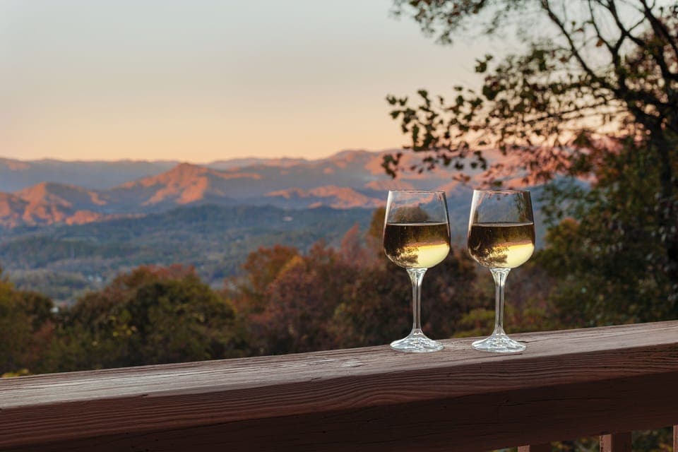 Long range mountain views from the deck