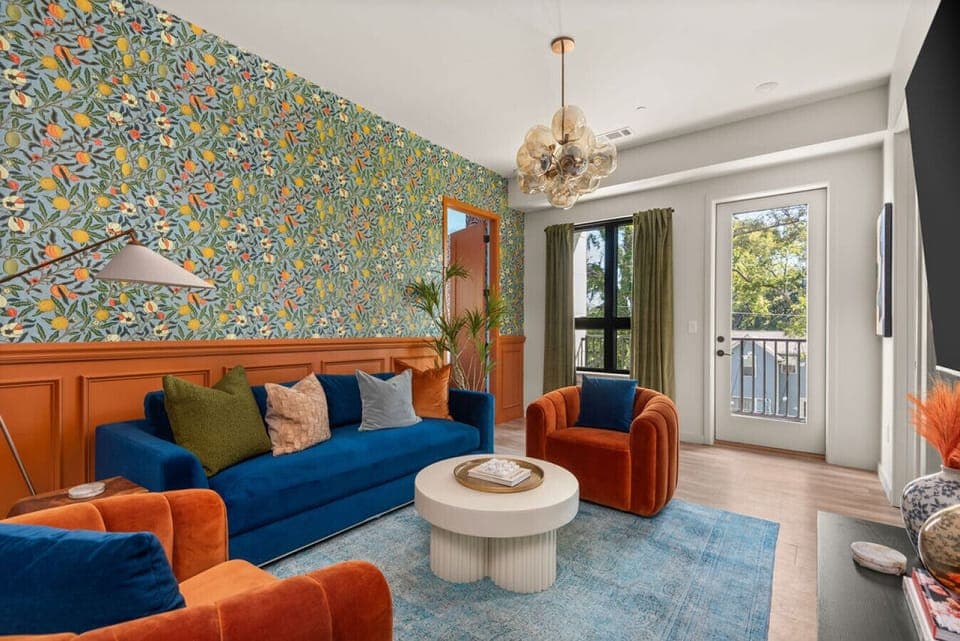 A cozy and trendy space with vintage flair in the best neighborhood of Nashville to visit and live: Edgehill