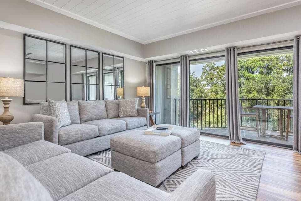Living Area with Balcony