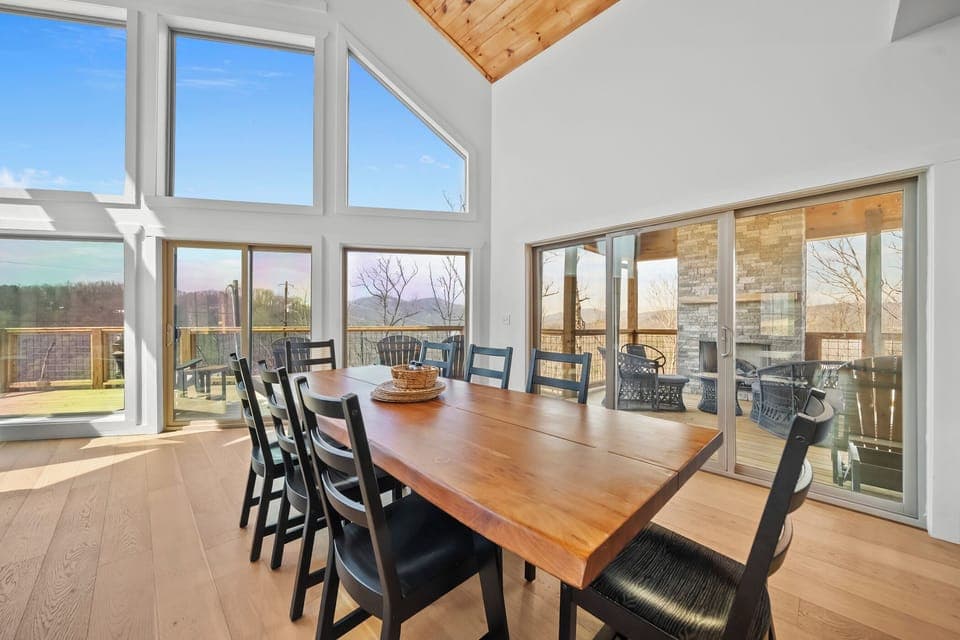 Dining table that seats 8