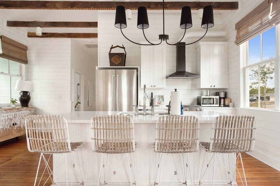 There are two full kitchens total! 