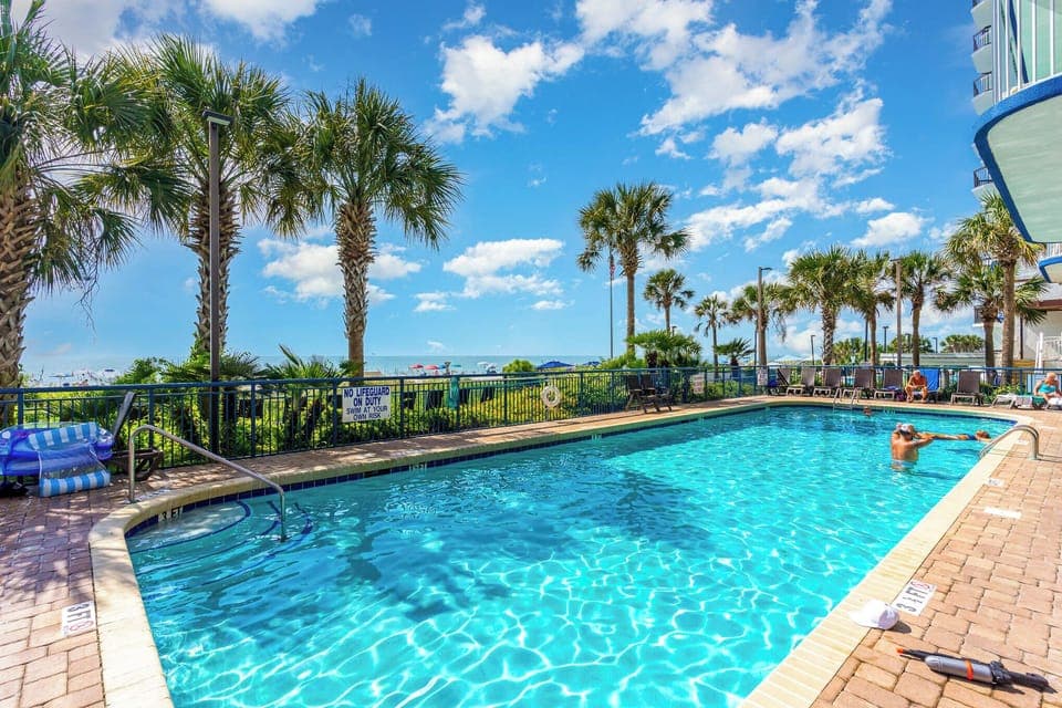 Outdoor swimming pool with magnificent ocean view