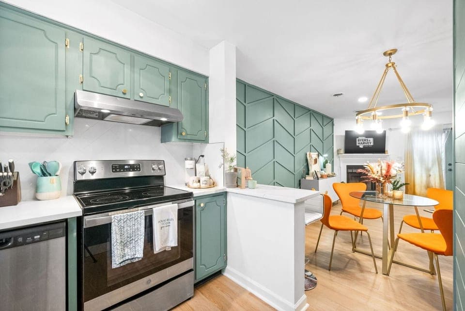 Kitchen and dining area