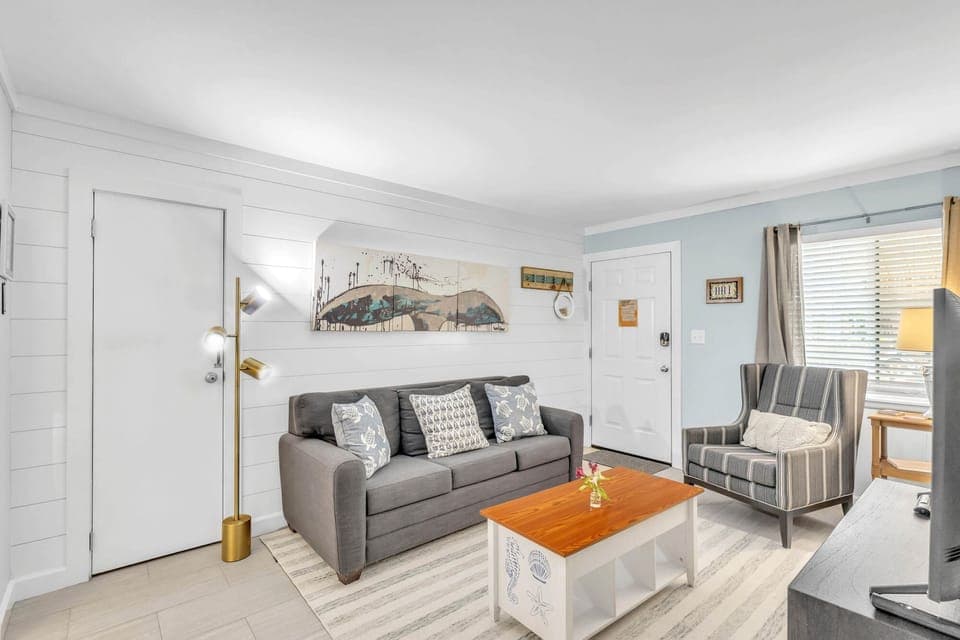Open Living Space with Sofa Bed