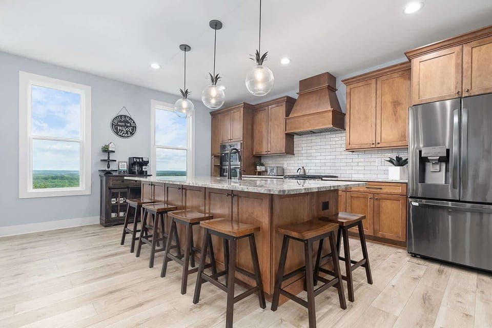 Kitchen on the primary floor 
