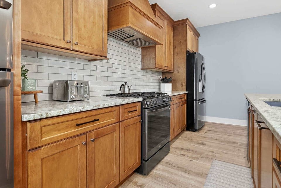 Kitchen on the primary floor 