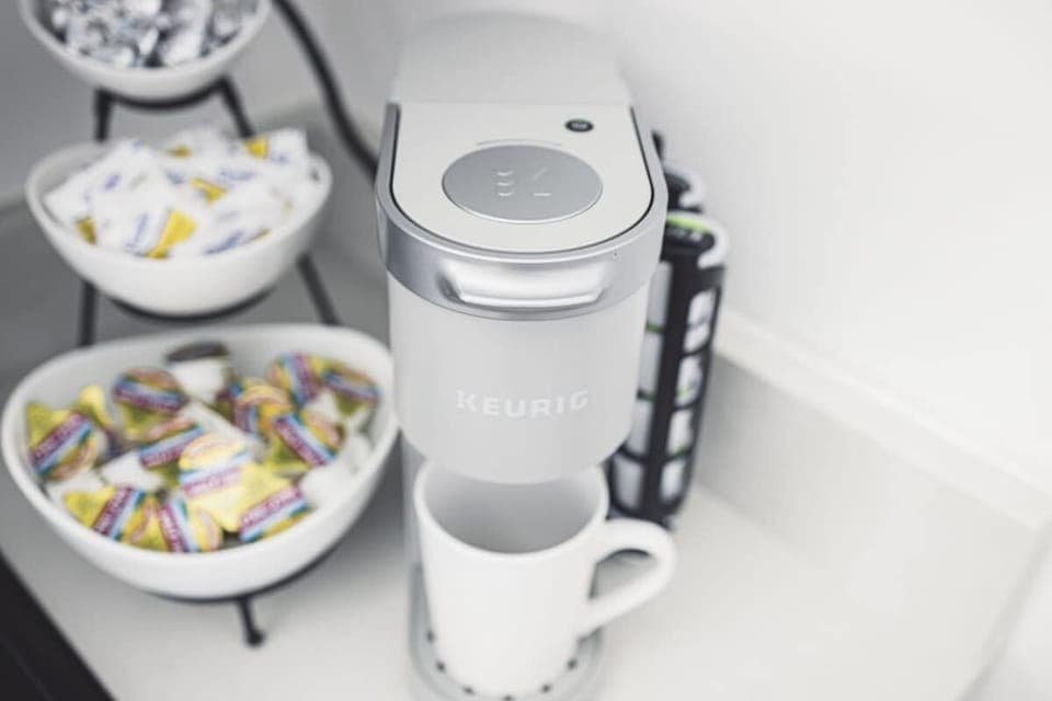 Enjoy complimentary coffee.