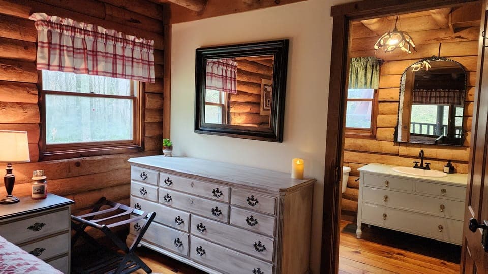 Master bedroom with full bath