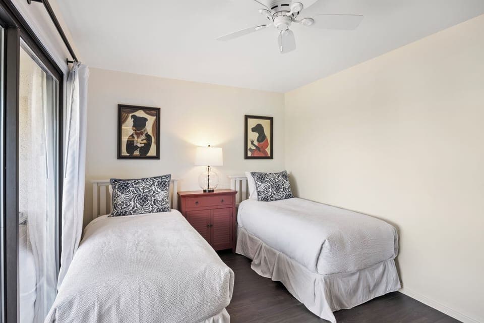 Bedroom 2 - Two Twins - TV - Private Bathroom - Private Balcony