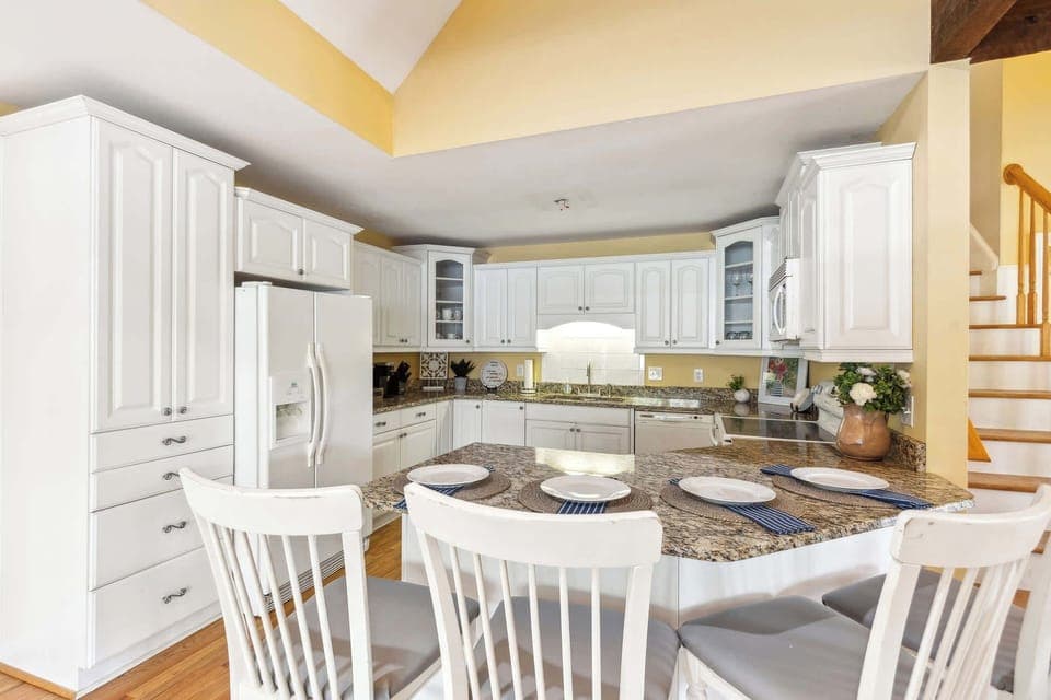 Gather around our inviting dining area—perfect for meals, conversations, and making memories together.