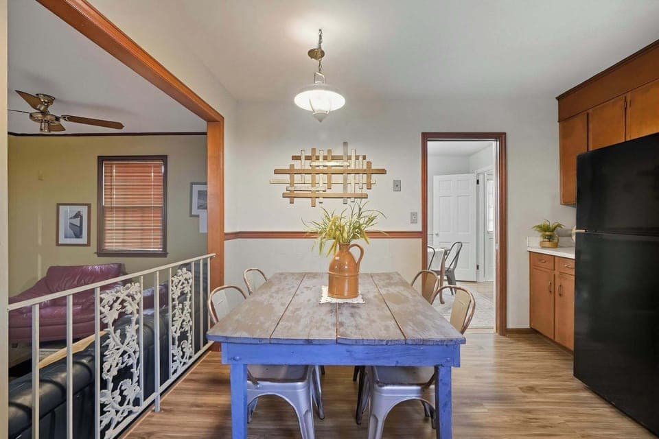 Dine in comfort with a casual yet inviting dining area perfect for every occasion