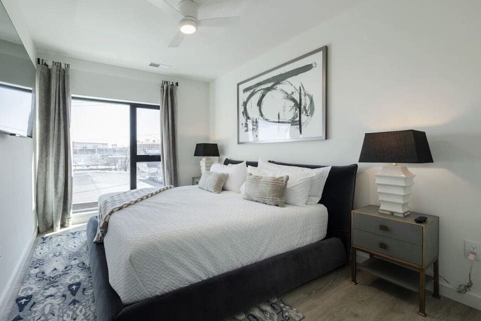 Experience Music City charm in a stylish and cozy bedroom.