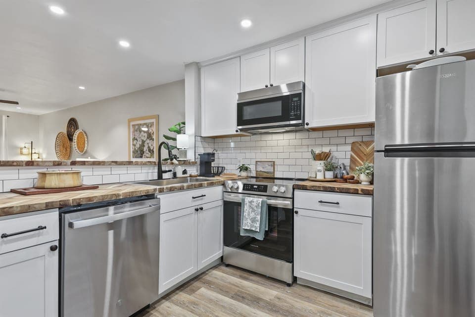 Whip up something delicious in this cozy kitchen!