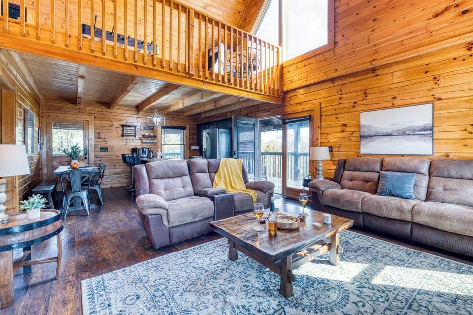 This spacious living room is the perfect blend of comfort and style.
